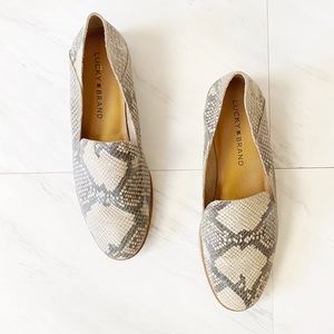 Lucky Brand ‘Cahill’ Convertible Snakeskin Loafers